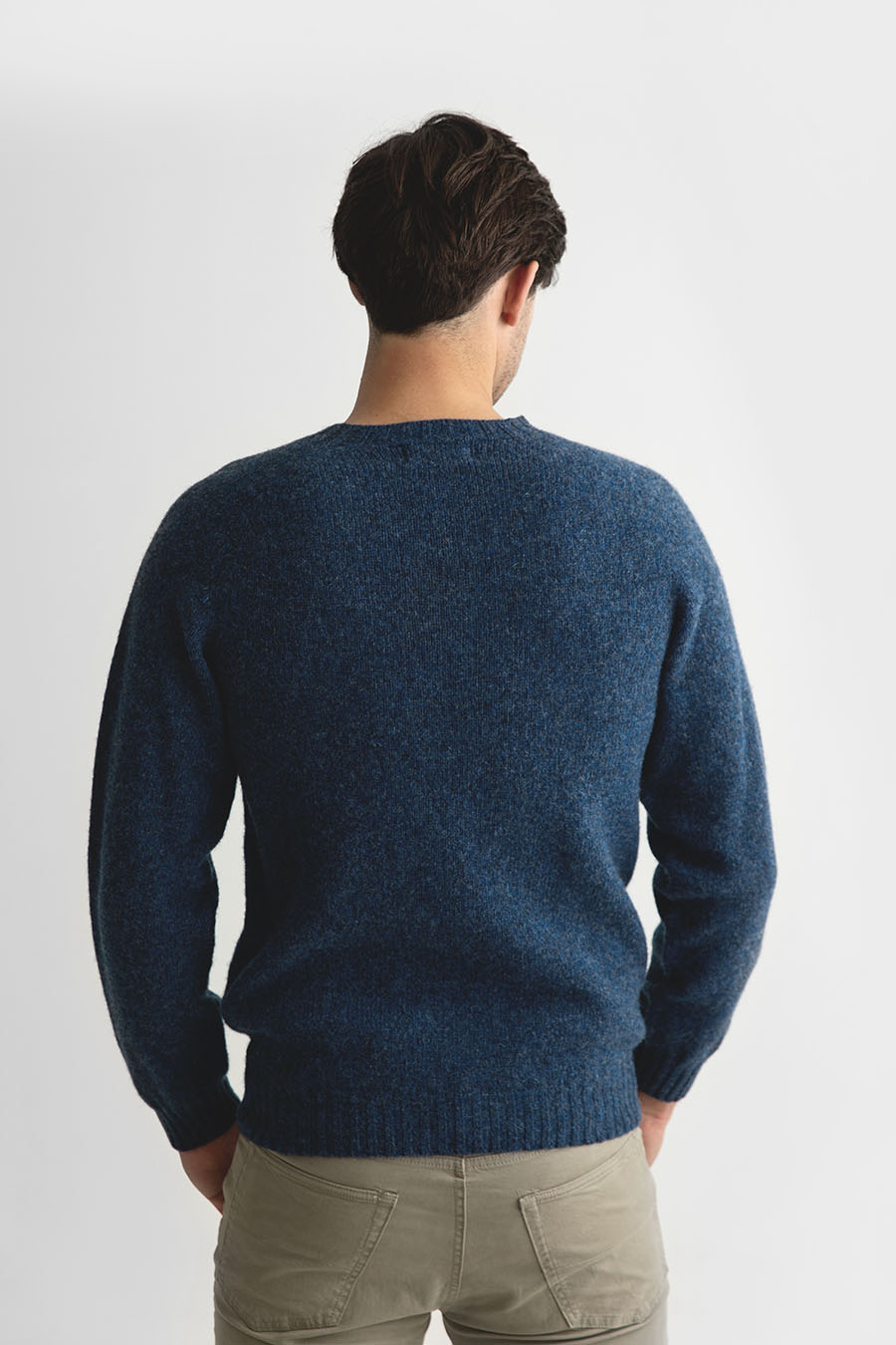 mens denim shetland jumper