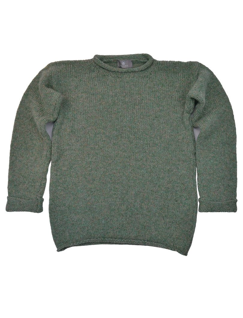 Womens Chunky cuffed jumper - Mint