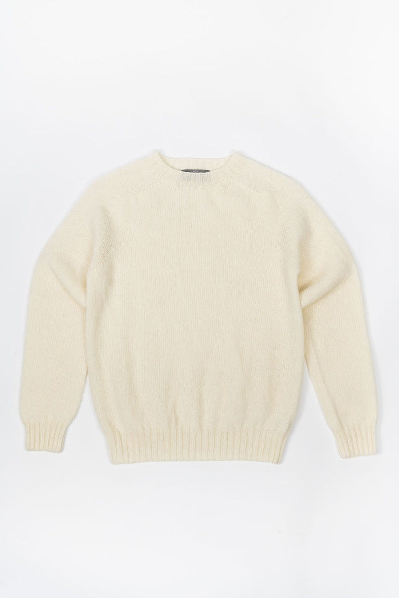 womens shetland jumper winter white wool