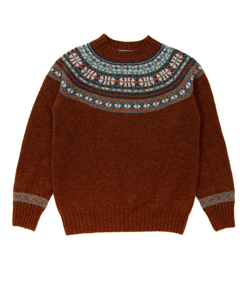 festival yoke jumper sienna rust
