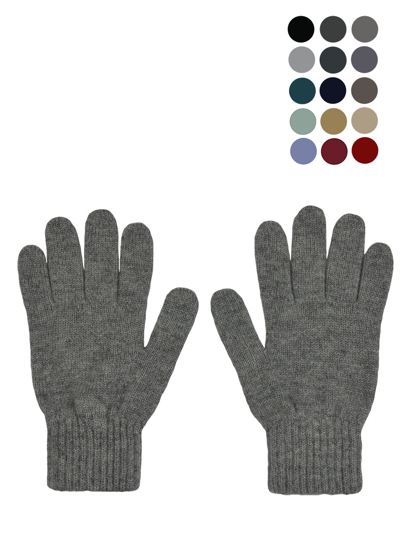 Womens cashmere gloves. Large range of colours. Luxurious Scottish cashmere knitted in classic winter style