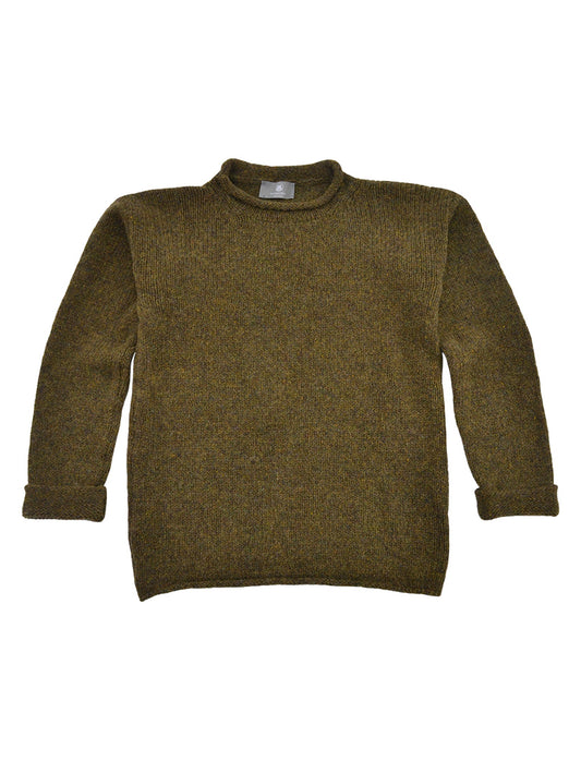 Womens Chunky cuffed jumper - Moss
