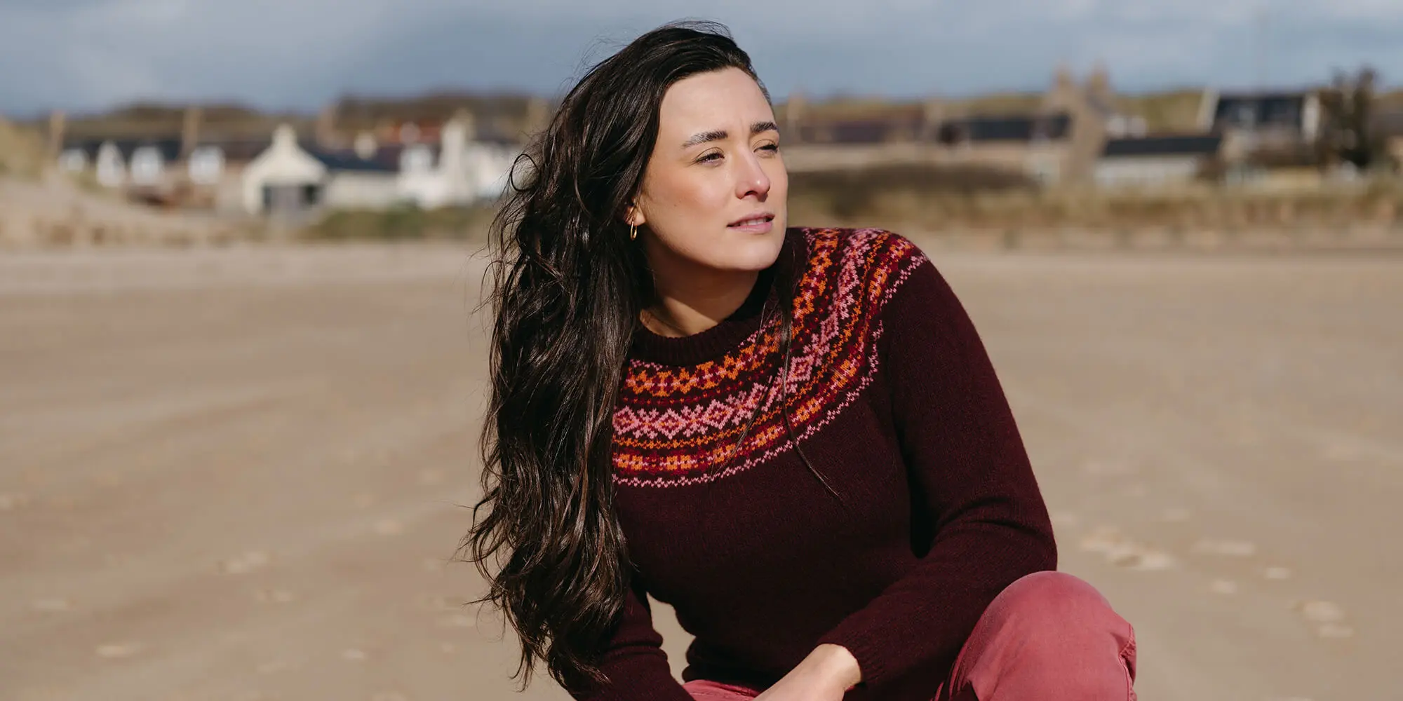 Womens sustainable knitwear - wool knitwear for Christmas