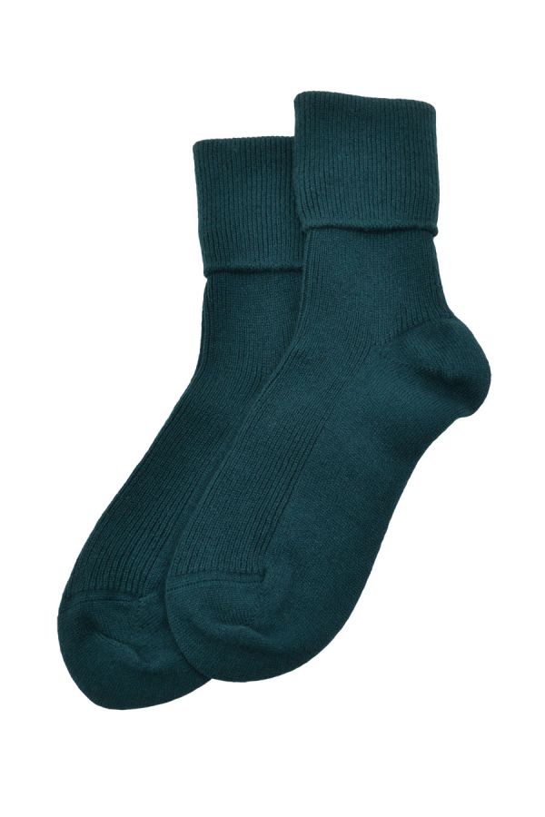Teal Green cashmere socks womens ladies