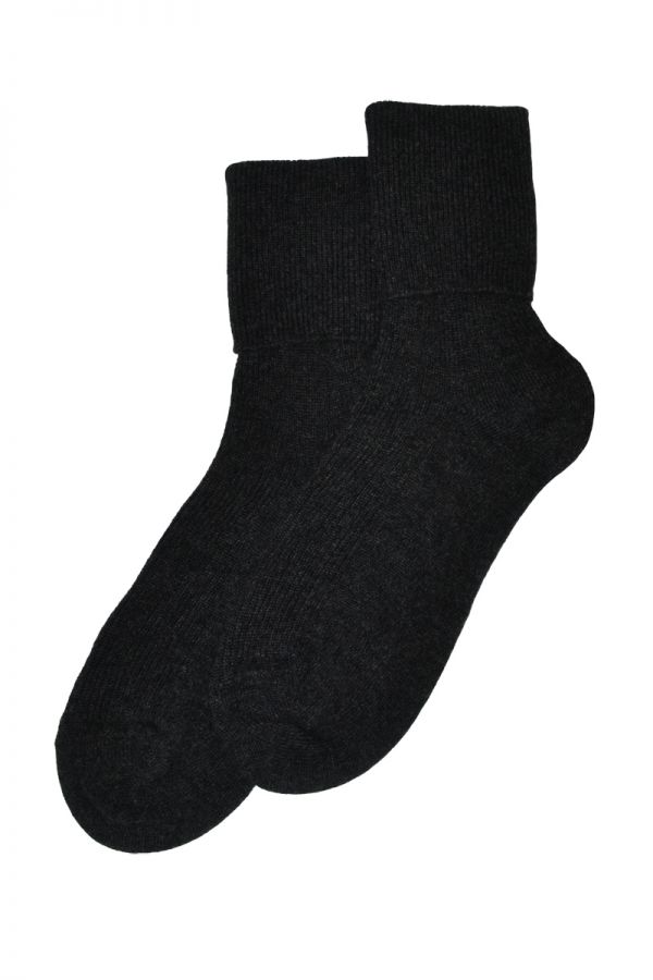 charcoal grey cashmere socks womens ladies