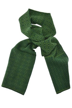 Rubislaw Reversible Fair isle scarf - Green