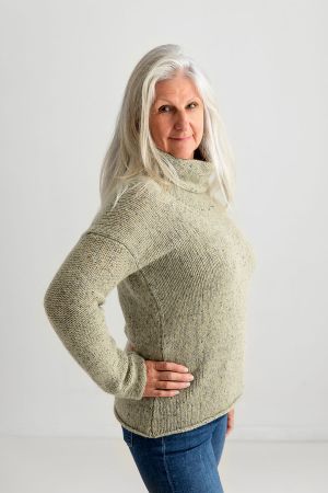 Womens Chunky Cowl neck jumper - lovage